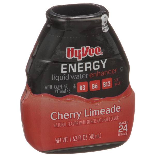 Hy-Vee Cherry Limeade Energy Liquid Water Enhancer