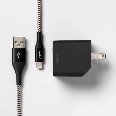 Heyday 2-port Wall Charger 15w Usb-C & 5w Usb-A (black)