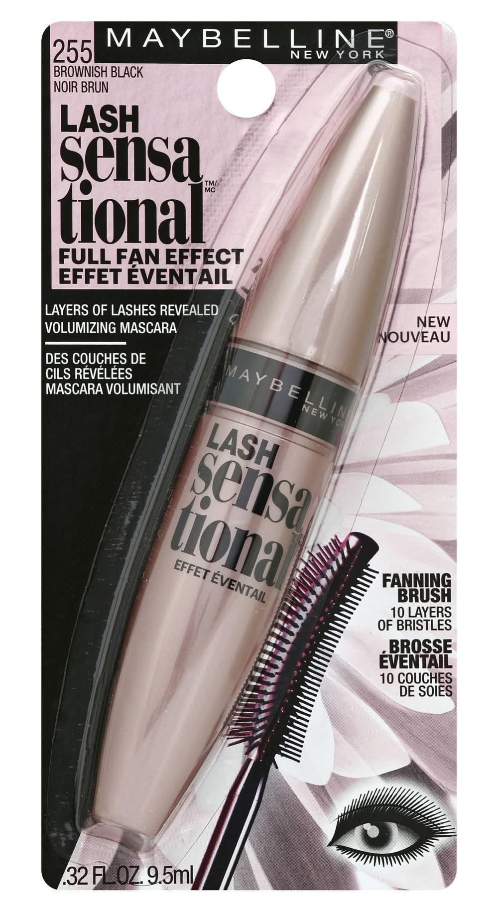Maybelline Lash Sensational Brownish Black Mascara (0.4 fl oz)