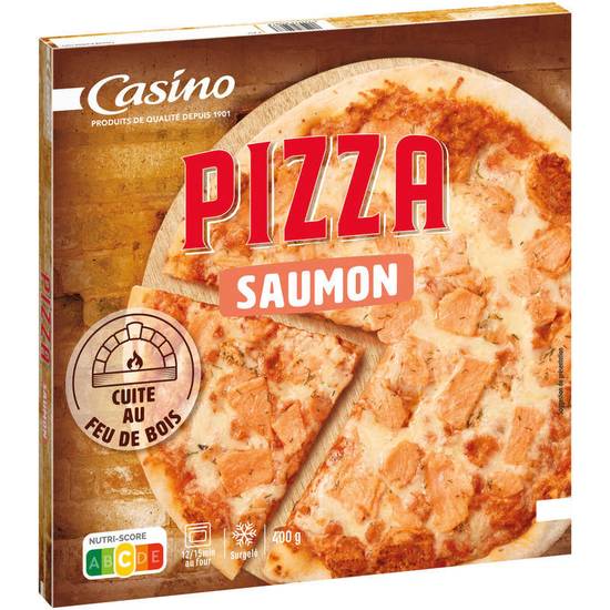 Pizza au feu de bois saumon Casino 400 g