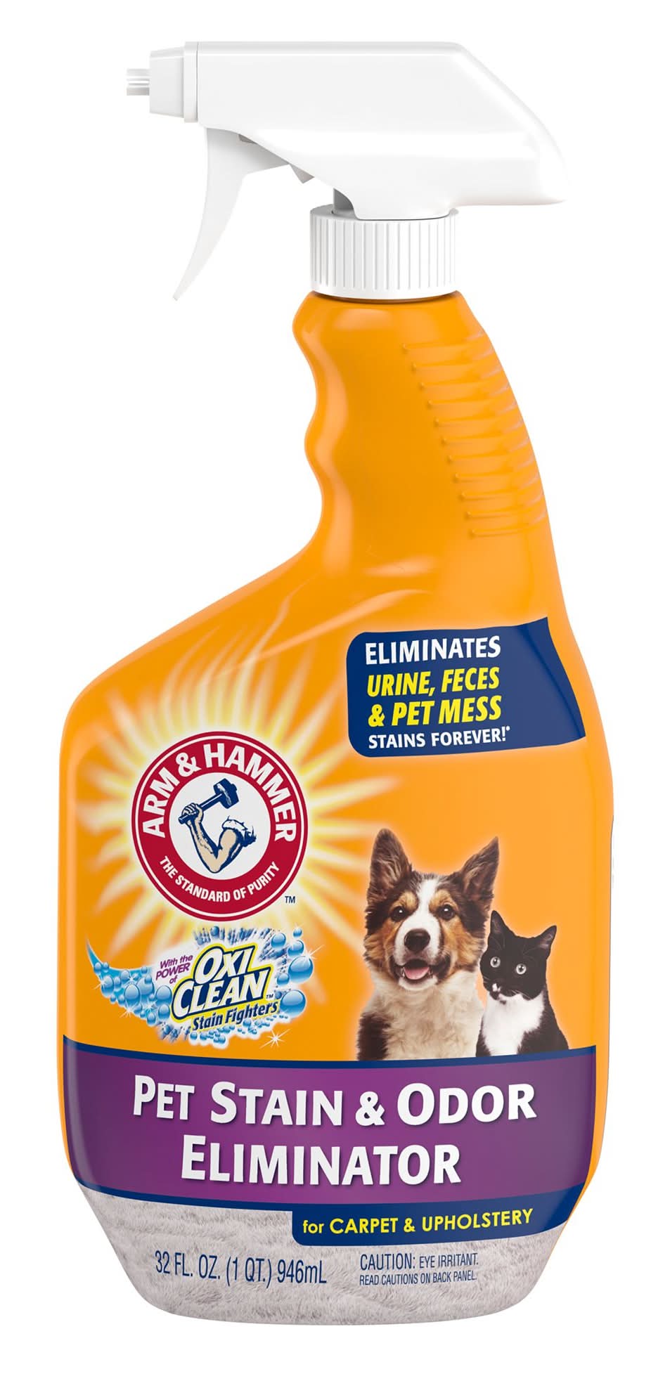 Arm & Hammer Pet Stain & Odor Eliminator Spray With OxyClean For Carpet & Upholstery (Size: 32 Fl Oz)