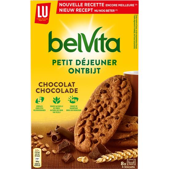 Lu - Belvita biscuits petit déjeuner chocolat et céréales