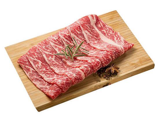 冷藏美國無骨牛小排火鍋肉片 約150g(每100g 136元/重量約±50%/請款金額依實際重量為準)