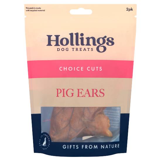 Hollings Dog Treats Choice Cuts Pig Ears (2 ct)