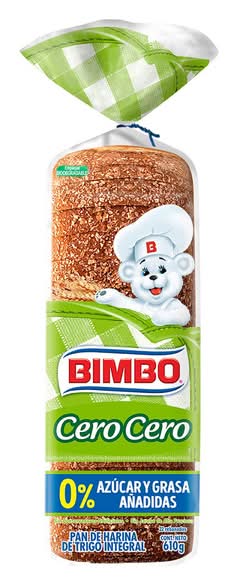 Bimbo · Cero cero pan rebanado integral (22 un)