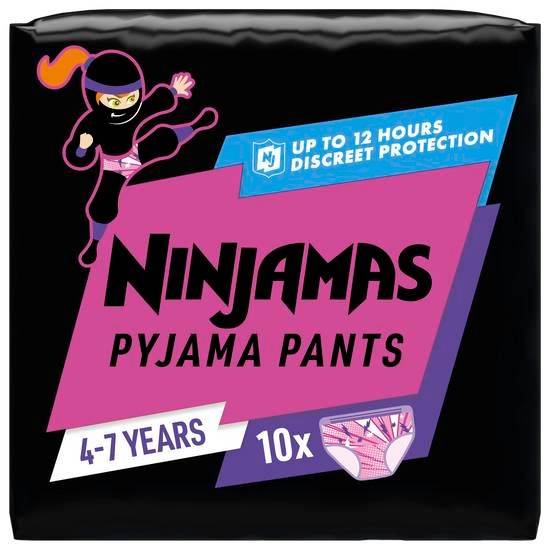 Ninjamas pyjama pants fille, 10 sous-vêtement de nuit, 4-7 ans