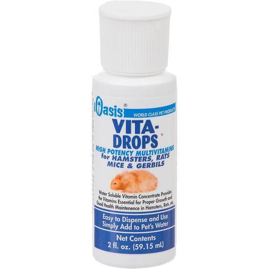 Oasis Vita-Drops High Potency Multi-Vitamins For Hamsters, Rats, Mice & Gerbils