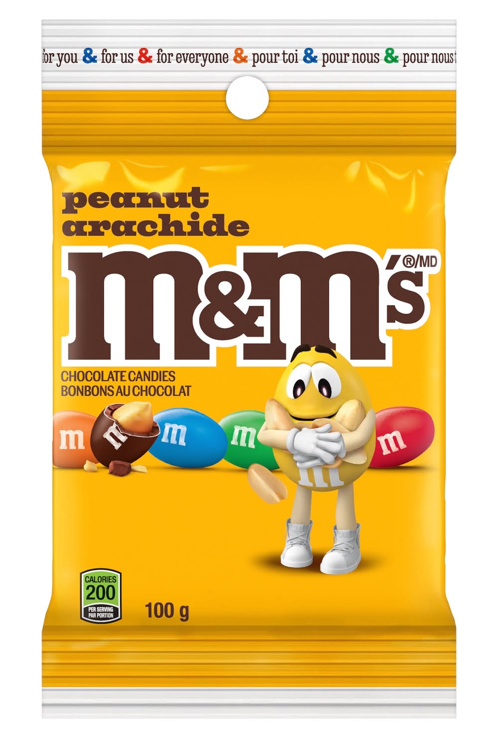 M&M's Milk Chocolate Candies, Peanut (120 g)