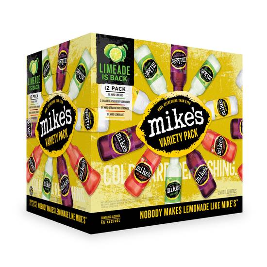 Mike's Party pack Premium Variety Flavor Hard Lemonade (12ct, 11.2 fl oz)