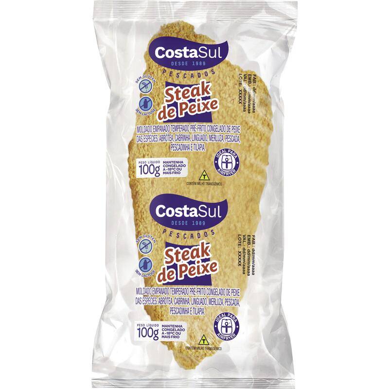 Costa Sul Steak de peixe empanado congelado (100 g)