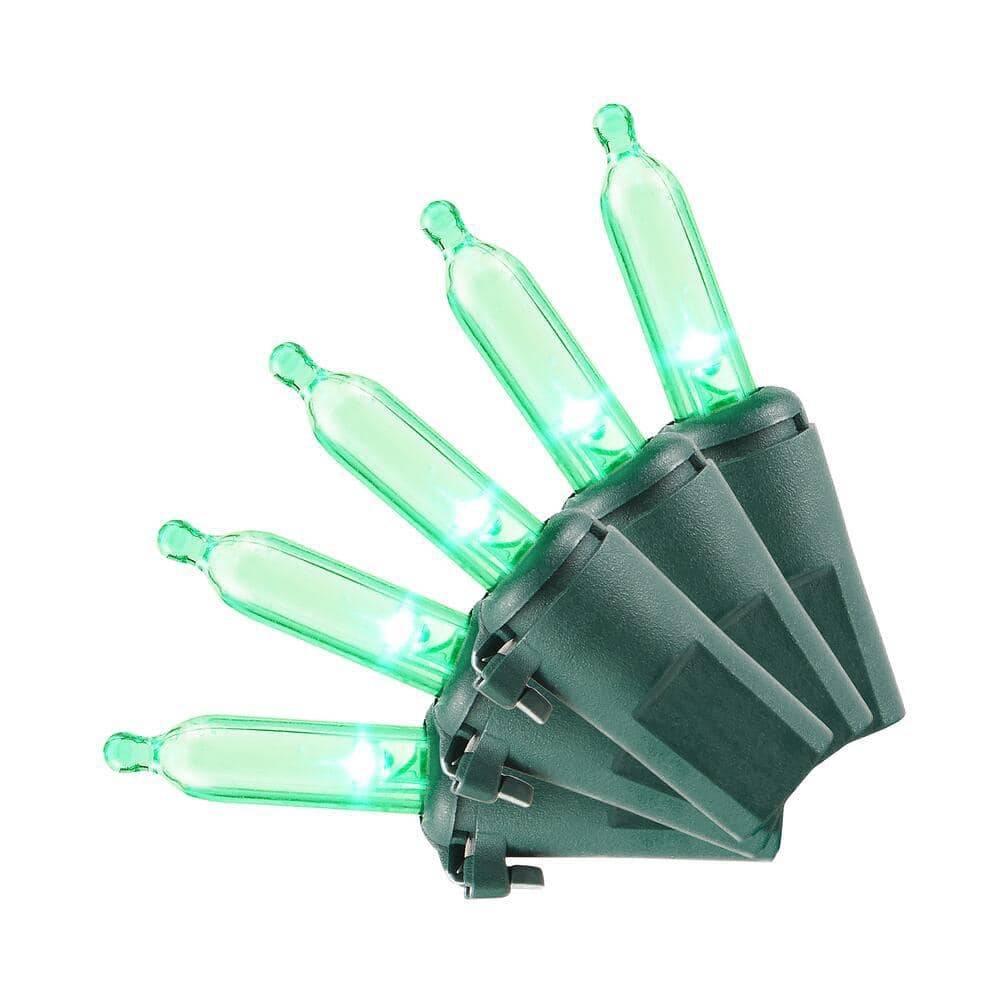 Home Accents Holiday 100 Green Mini Led String Lights