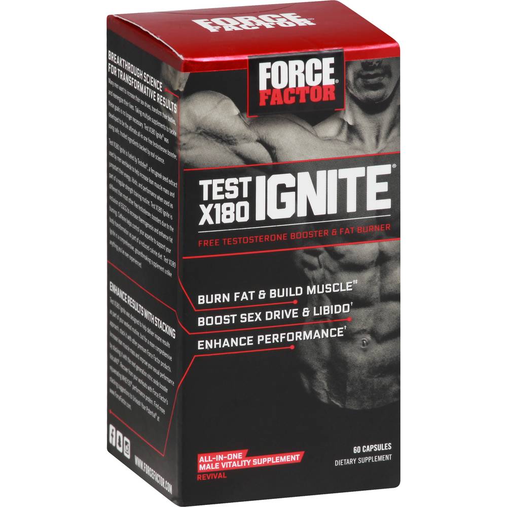 Force Factor Test X180 Ignite Testosterone Booster (60 ct)