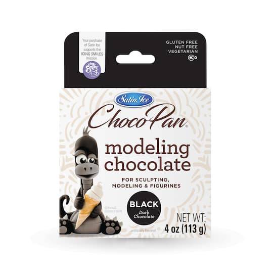 Satin Ice Choco Pan Modeling Dark Chocolate, Black (4 oz)