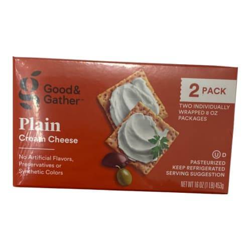 Good & Gather Plain Cream Cheese (2 x 8 oz)