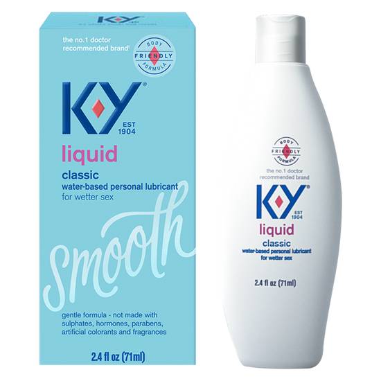 K-Y Liquid Water Based Lubricant 2.4 oz