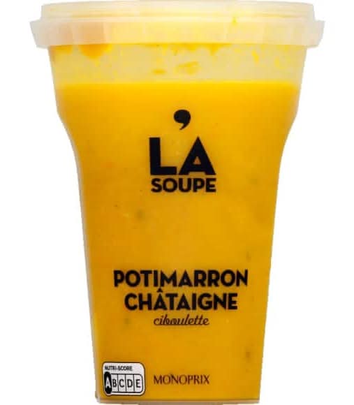 Monoprix - Soupe potimarron châtaigne ciboulette (370ml)