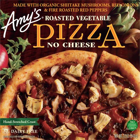 Amy's Vegan Dairy Free Roasted Vegetable No Cheese Pizza