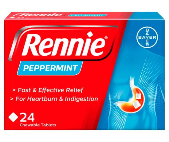Rennie Peppermint Chewable Tablets (30.05g)