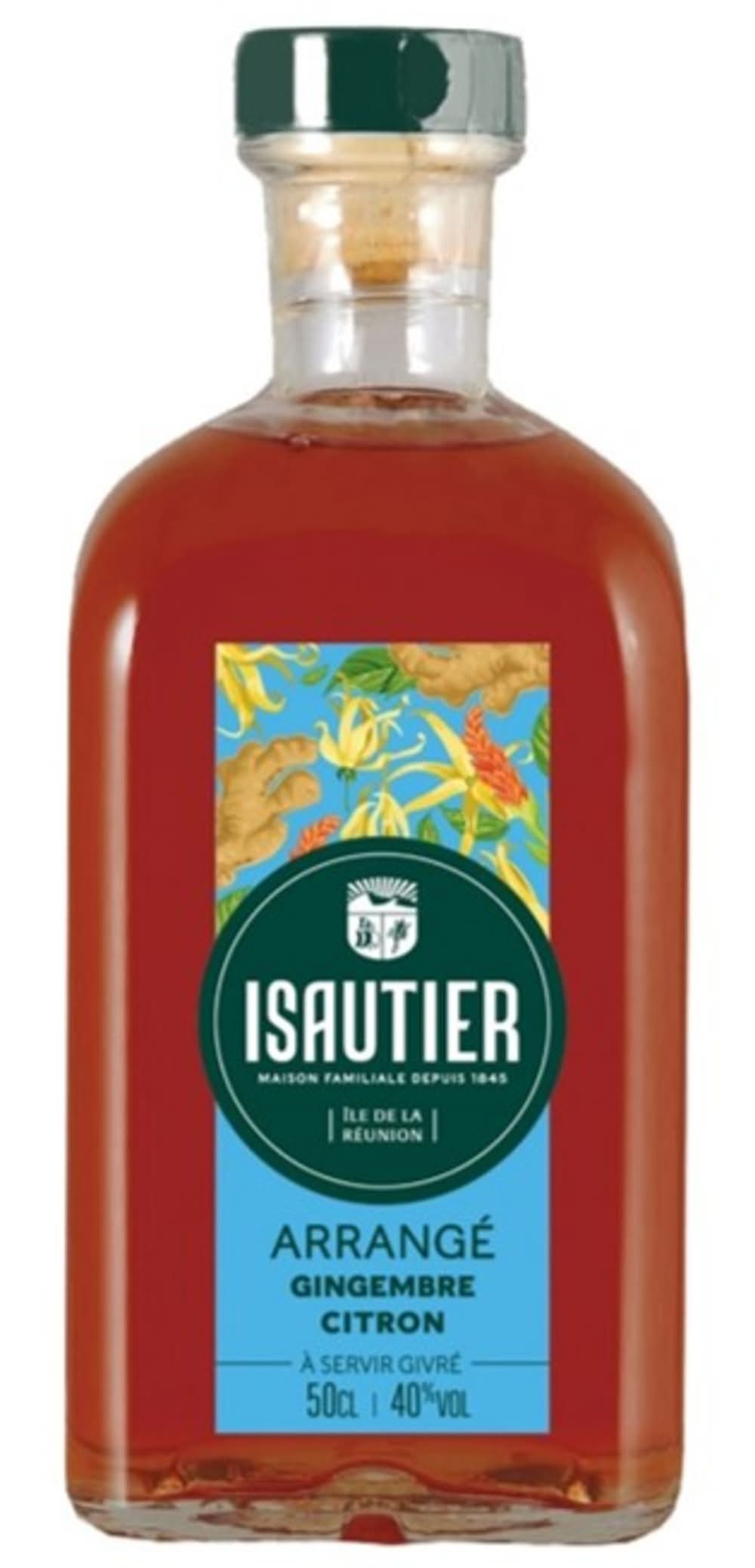 Isautier - Rhum arrangé, gingembre-citron (500ml)