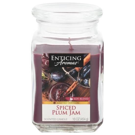 Enticing Aromas Soy Blend Scented Spiced Plum Jam Candle