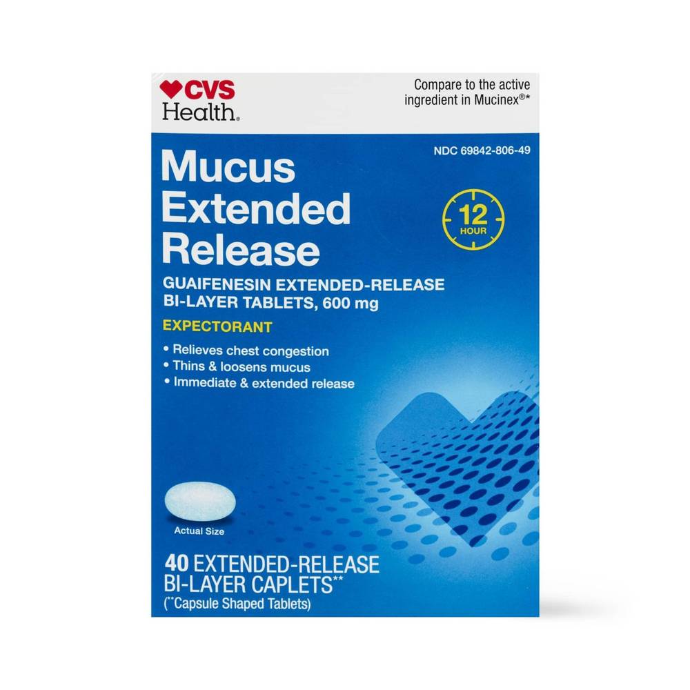 CVS Health 12Hr Mucus Extended Release Tablets