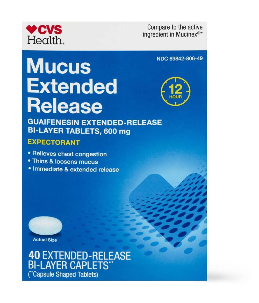 CVS Health 12Hr Mucus Extended Release Tablets