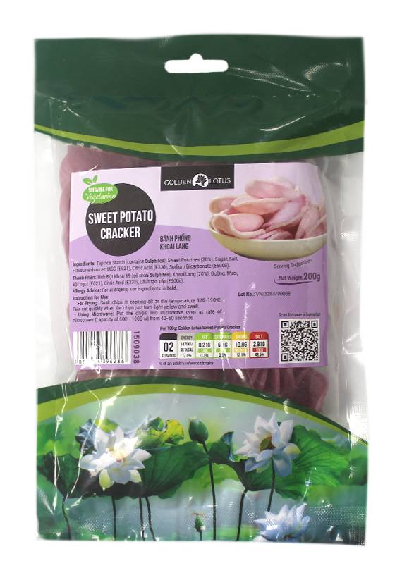 Golden Lotus Sweet Potato Cracker (200g)
