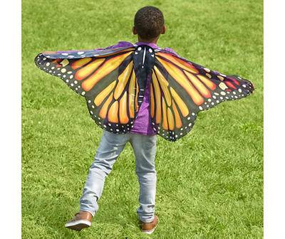 Orange Monarch Butterfly Realistic Costume Wings