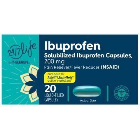 24/7 Life Ibuprofen 200mg Soft Gel 20 Capsules