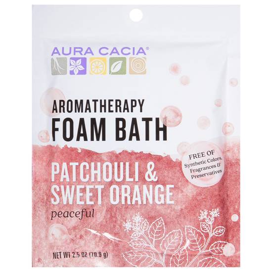 Aura Cacia Peaceful Patchouli & Sweet Orange Foam Bath