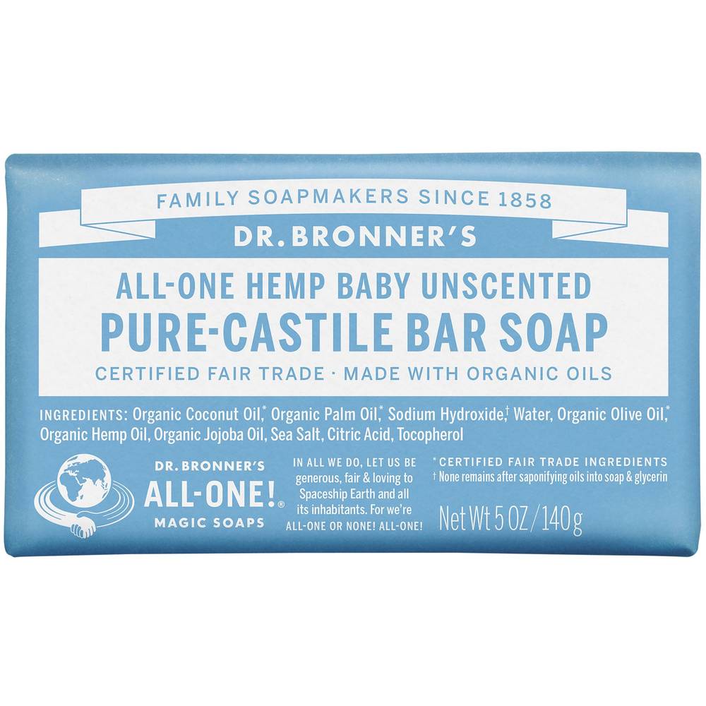 Baby-Mild Pure Castille Bar Soap - Made With Organic Oils - Unscented (5 Ounces)
