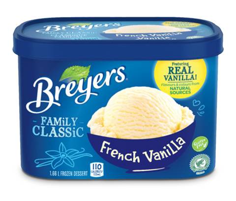 Breyers Family Classic Ice Cream, French Vanilla (1.66 L)