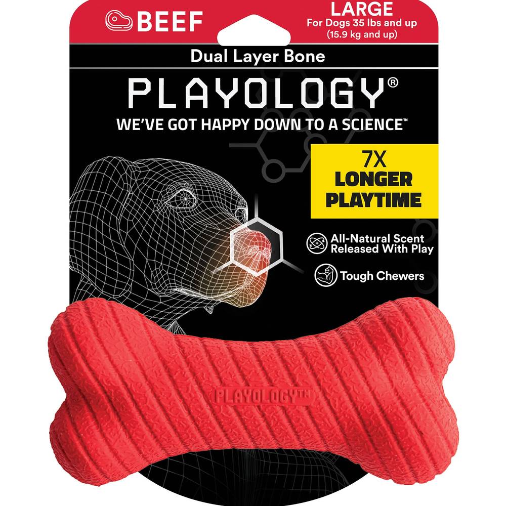 Playology Dual Layer Bone Beef (large)