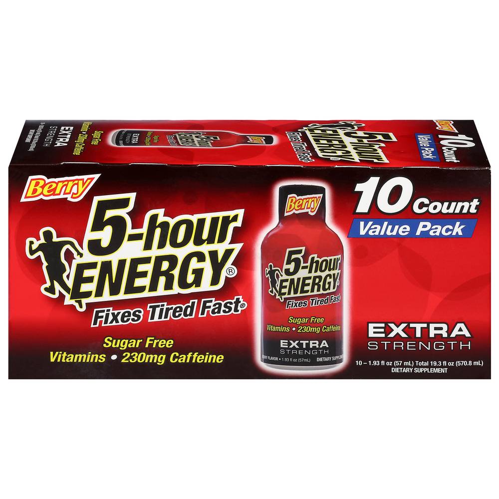 5-Hour Energy Extra Strength Berry Energy Shot (10 x 1.93 fl oz)