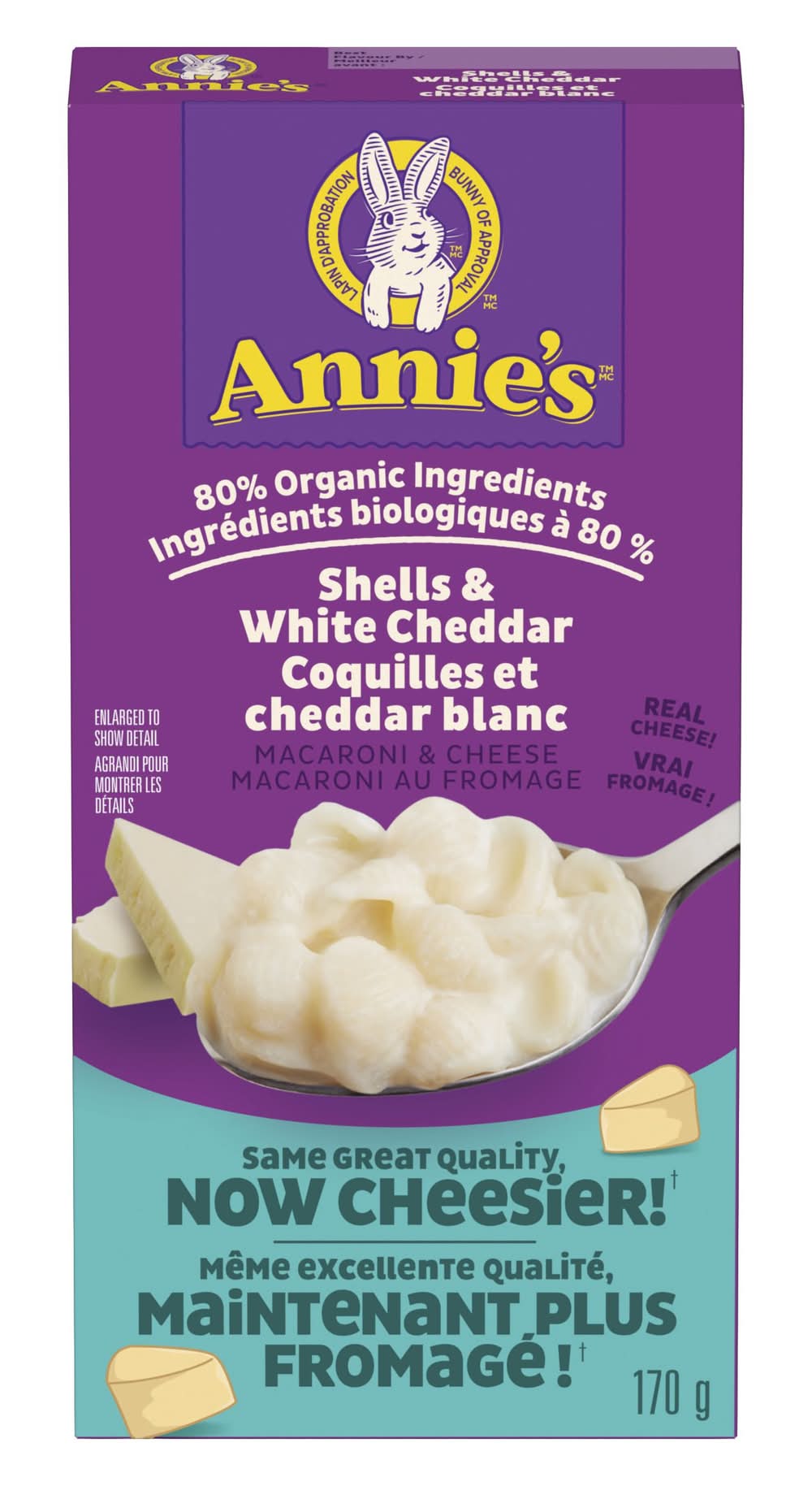Annie's Macaroni & Cheese, Shells & White Cheddar (170 g)