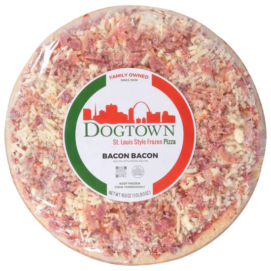 Dogtown St. Louis Style Bacon Bacon Pizza