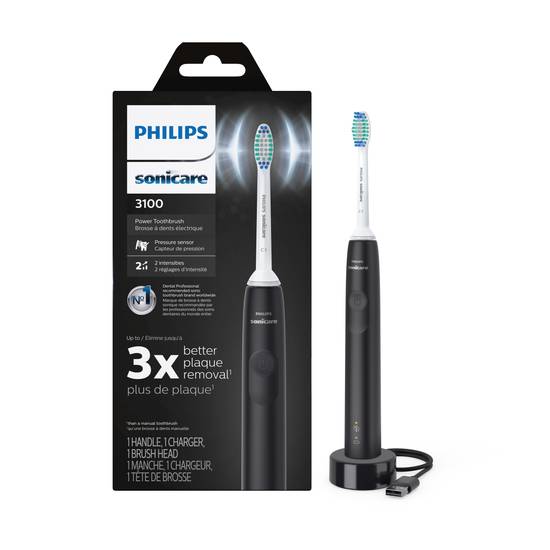 Philips Sonicare Rechargeable Electric Toothbrush With Pressure Sensor (white/black)