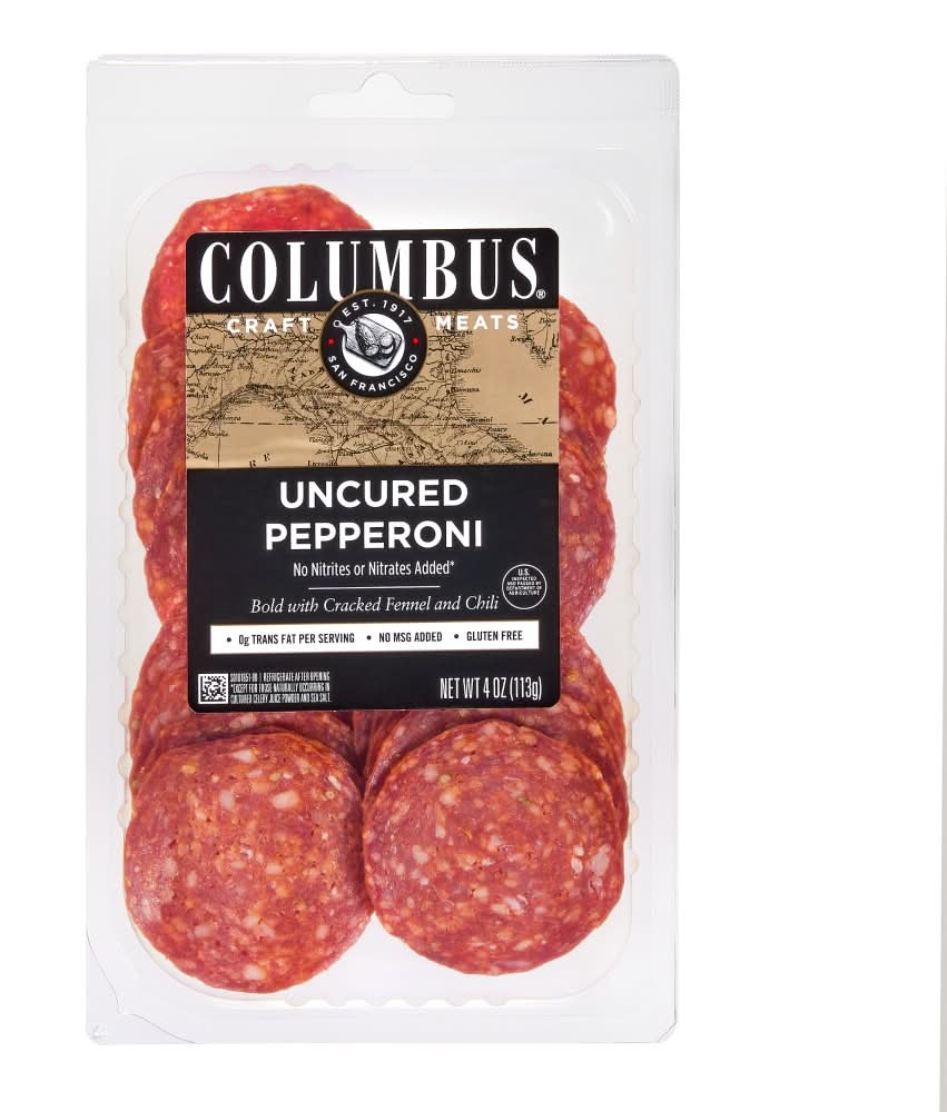 Columbus Uncured Pepperoni 4oz