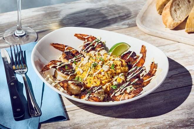 New! Blackened Shrimp with Mexican Street Corn