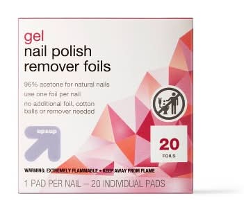 up&up Gel Nail Polish Remover Foils Pads (20 ct)