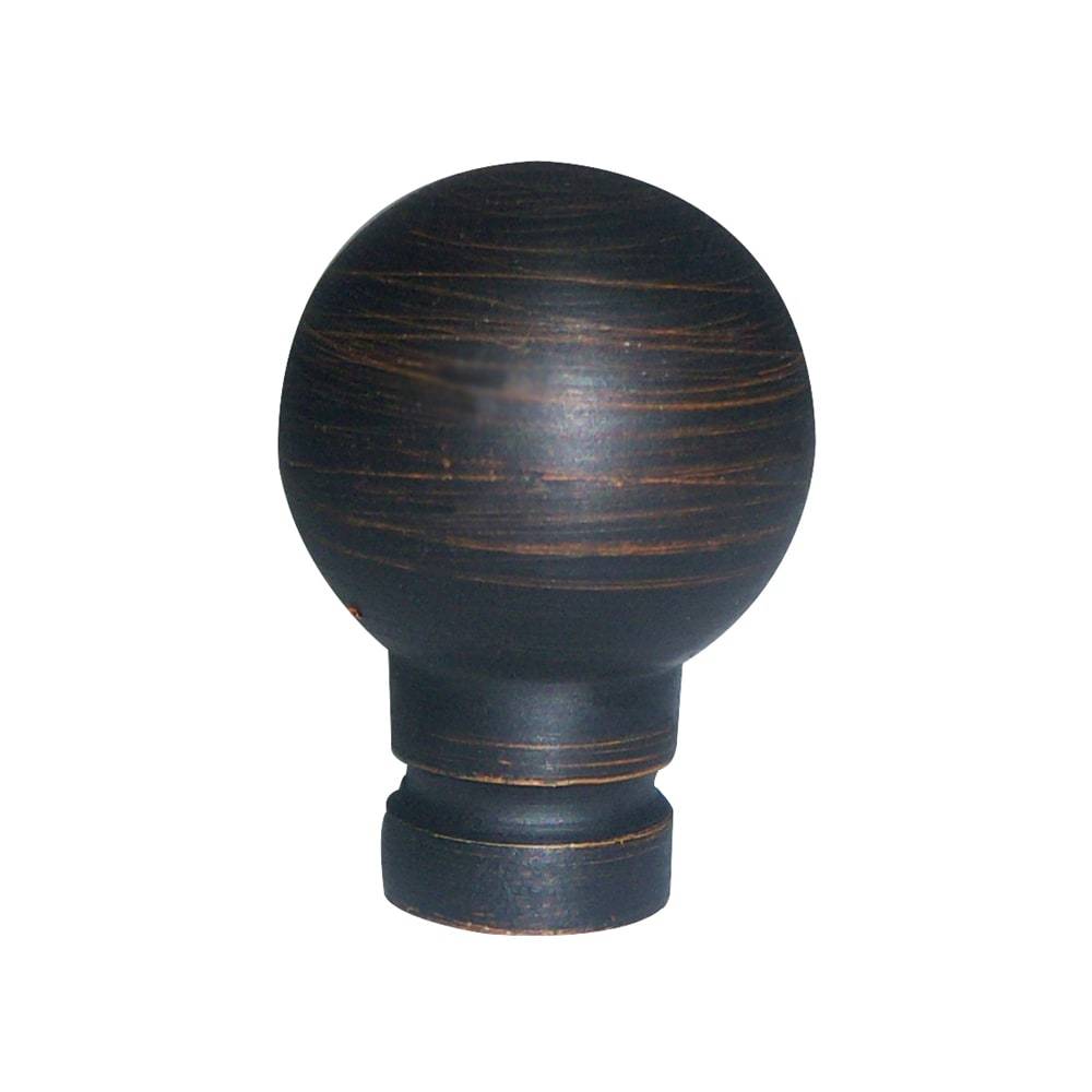 allen + roth 1.25-in L x 0.75-in Dia Transitional Steel Lamp Finial | LPF3ABZ