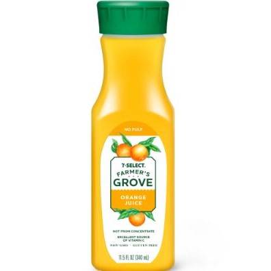 7 Select Farmers Grove Orange Juice 11.5oz