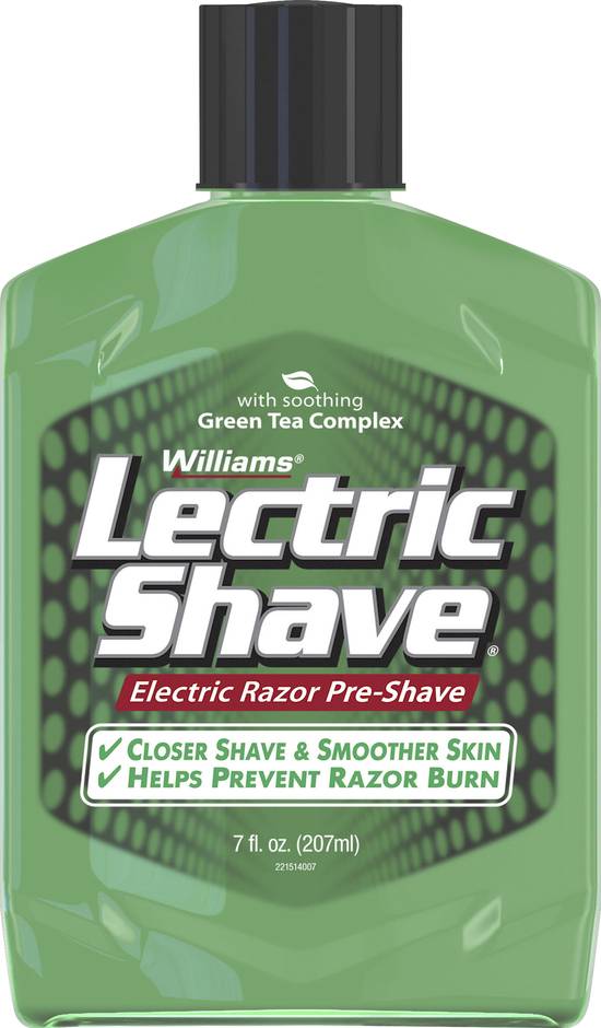 Williams Lectric Shave Electric Razor Pre-Shave (7 fl oz)