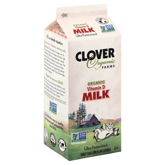 Clover Organic Farms Vitamin D Milk (1.89 L)