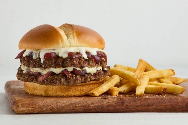 French Onion Smashed Burger