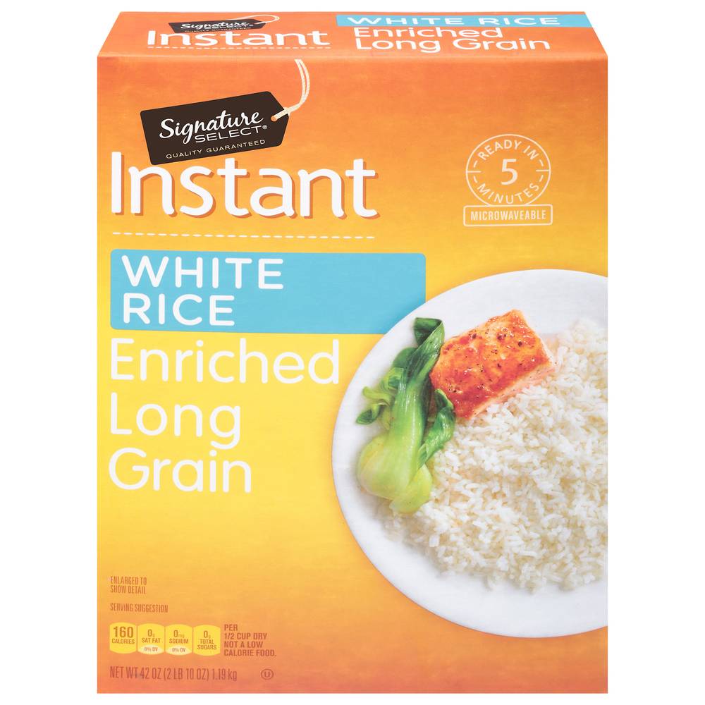 Signature Select Instant Enriched Long Grain White Rice (2.62 lbs)