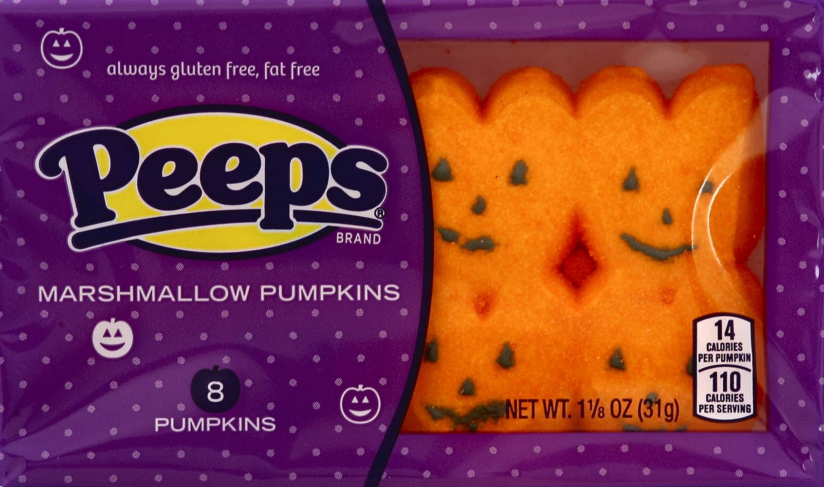 Peeps Marshmallow Pumpkins (1.09 oz, 8 ct)