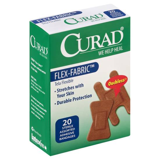 Curad Flex-Fabric Finger & Knuckle Ouchless Adhesive Bandages (20 ct)