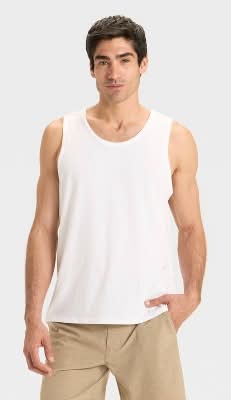 Men's Tank Top - Goodfellow & Co™ White L