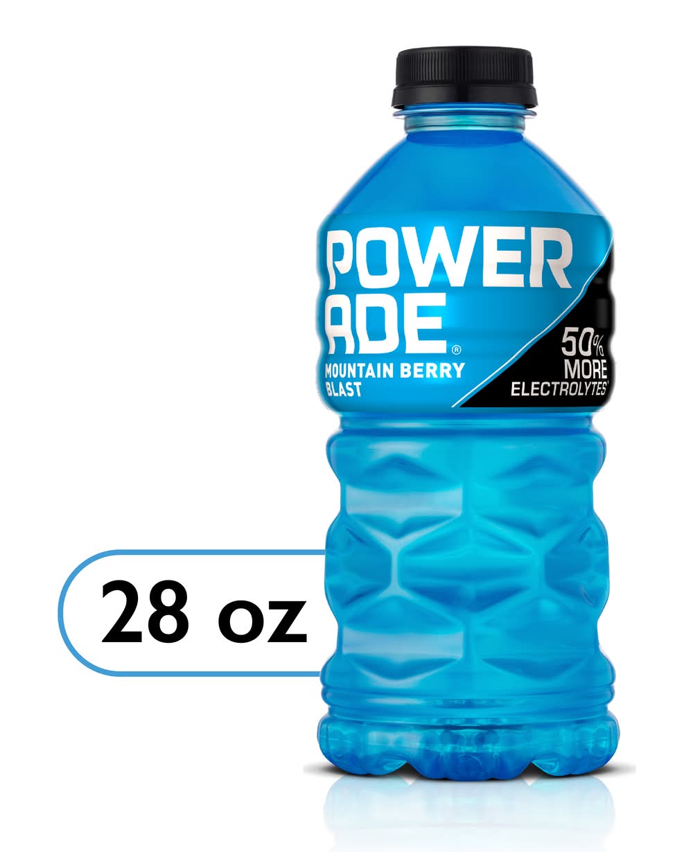 Powerade Sports Drink, Mountain Berry Blast (28 fl oz)